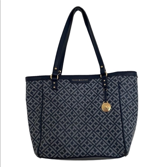 TOMMY HILFIGER Logo Tote Handbag - Picture 1 of 10